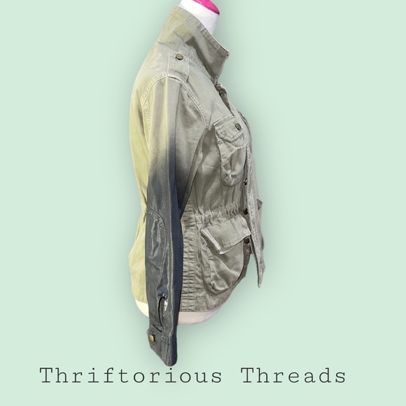 Current/Elliott The Lone Soldier Jacket w/ Ombre Coated Sleeves - Picture 11 of 14